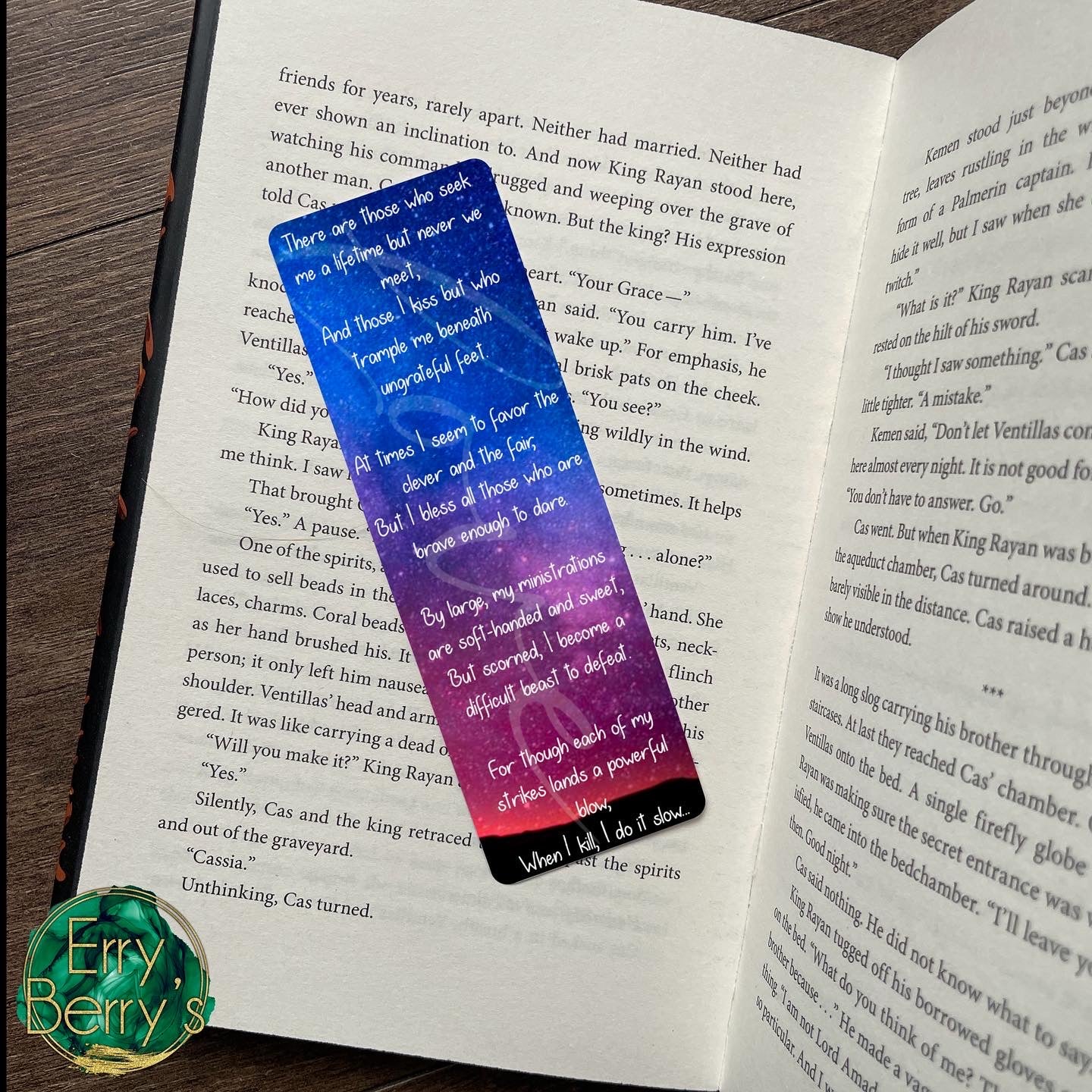 Amarantha’s riddle bookmark