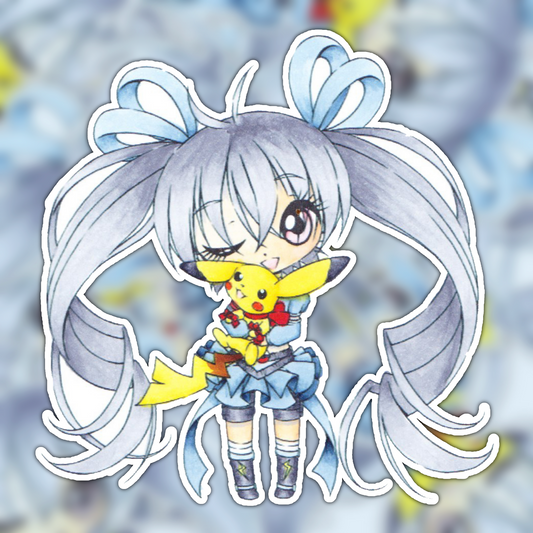 Pikachu Girl sticker