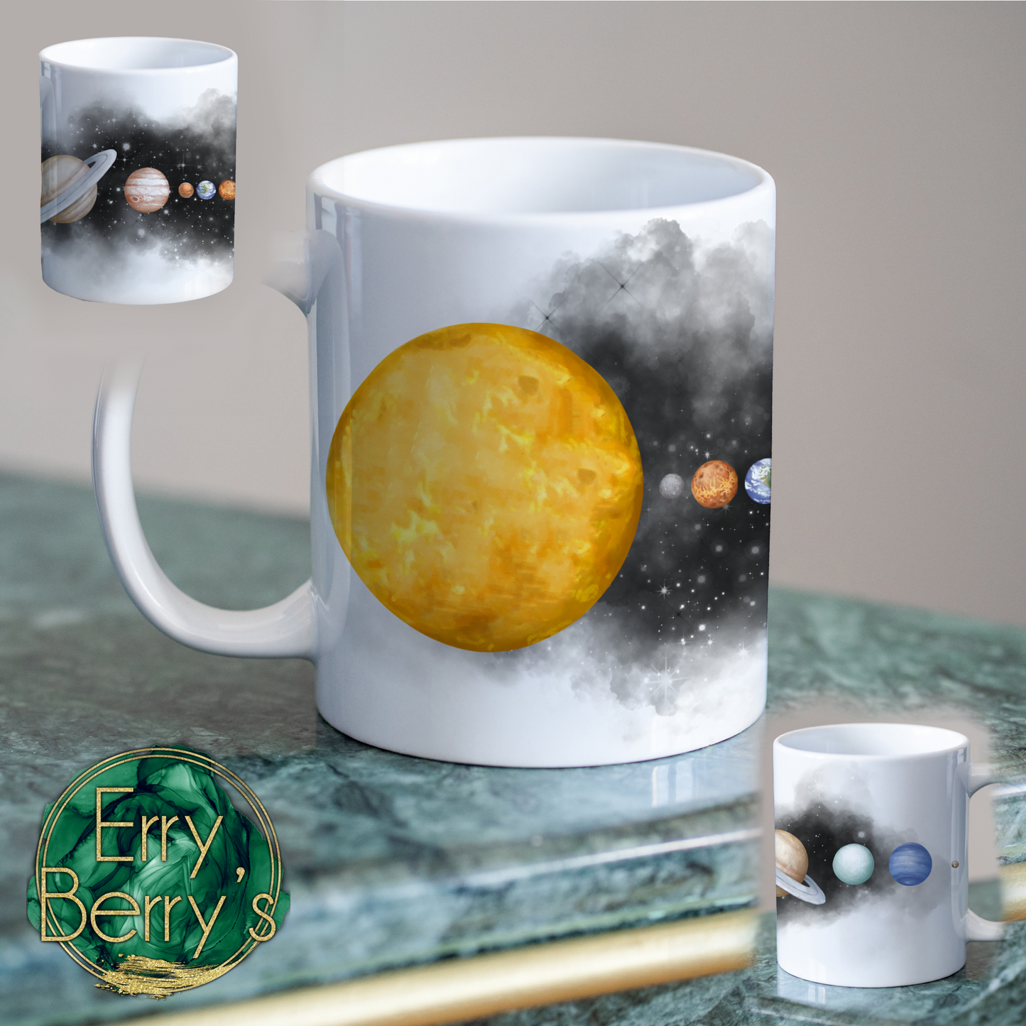 Solar system mug