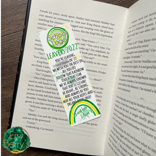 Custom School Leavers bookmark