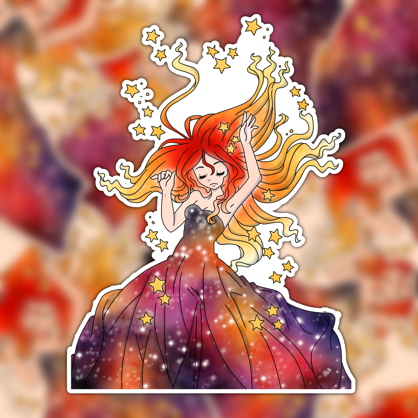 Galaxy Girl sticker