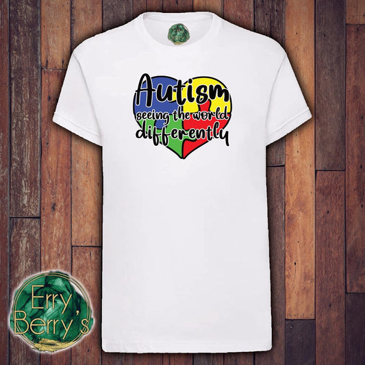 Autism seeing the world differently child’s teeshirt