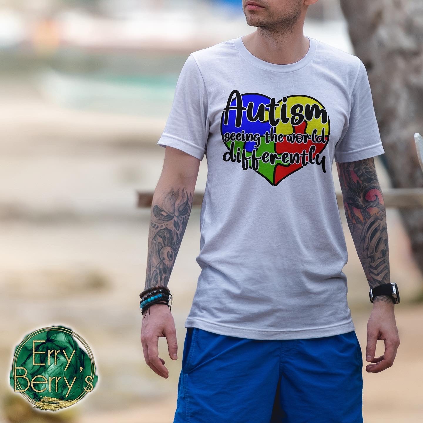 Autism seeing the world differently adult teeshirt